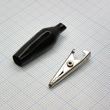 крокодил   8001 BLACK(1225) - зажим типа крокодил