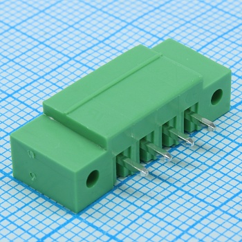 15EDGVM-3.5-04P-14-00A(H) - Разъемный клеммный блок на плату, 4 контакта. Серия 15EDGVM-3.5