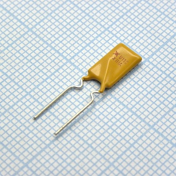 RUEF110 - Самовосстанавливающийся предохранитель PTC 1.1A(hold) 2.2A(trip) 30V 100A 0.7W 6.6s 0.07Ohm Radial 7.4 X 3 X 14.2mm Loose