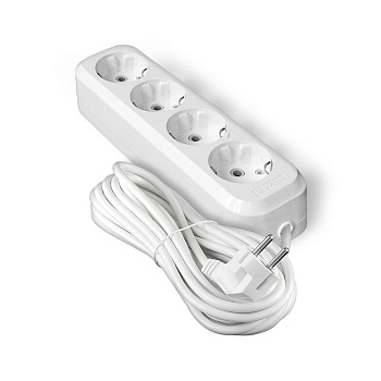 Удлинитель 4х5м с заземл. IP20 Е-304А ПВС 3х1.5 1731