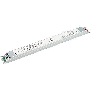 Блок питания ARV-UH24080-LONG-PFC-A (24V, 3.4A, 80W) 028359(1) - Источник напряжения с гальванической развязкой для светодиодных изделий. Входное напряжение 120-240 VAC. Выходные параметры: 24 В, 3.4 А, 80 Вт. Встроенный PFC >0.95. Негерметичный алюминиев