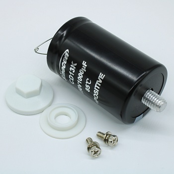 GBK102M2W51808ZVG7S00 - Конденсатор алюминиевый электролитический с выводами под винт 450VDC, 1000uF 20%, 51*80mm, 15000h, 4A