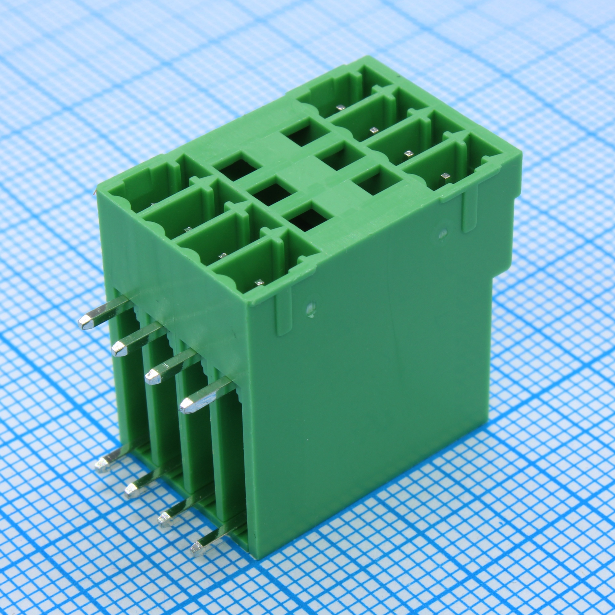 15EDGRH-3.5-08P-14-00A(H) - Разъемный клеммный блок на плату, 8 контактов. Серия 15EDGRH-3.5