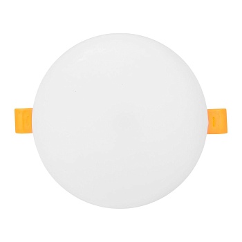 Светодиодный встраиваемый даунлайт безрамочный ДВО 1105 круглый 18Вт 4000K IP20 LUMA EKF