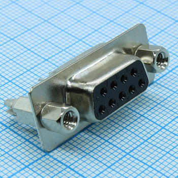 2301838-2 - Соединитель D-Sub 9 контактов шаг 1.38мм монтаж в отверстие 9 терминалов 1 порт лоток