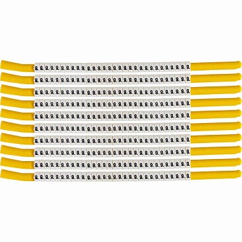 brd133309 - SCN-18-9 клипсы белые, 300шт/упак, для провода 4,6-5,9мм диаметра, легенда 9