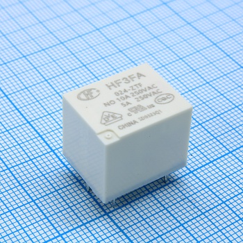 HF3FA/024-ZTF - Реле силовое 10А одна группа на переключение катушка 24В