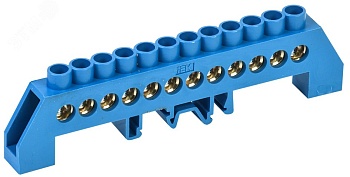 Шина нулевая в комб. DIN-изол. "Стойка" ШНИ-8х12-12-КС-С YNN10-812-12DP-K07