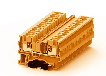 Проходная клемма TP4-2-OG - Проходная клемма, тип фиксации провода: push-in, номинальное сечение: 4 мм кв., 32A, 800V, ширина: 6,2 мм, цвет: оранжевый, тип монтажа: DIN 35