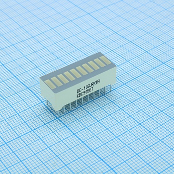 DC-10SURKWA - 10 сегментный шкальный дисплей/красный/630нм/9-25мкд