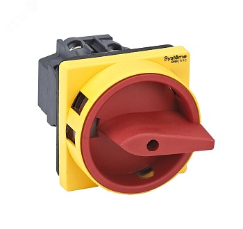 ВЫКЛЮЧАТЕЛЬ-РАЗЪЕДИНИТЕЛЬ 3P 20A С КРАСНОЙ РУКОЯТКОЙ НА ДВЕРЦУ 4 ВИНТАМИ MSD20310R