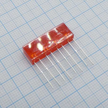 L-865/4IDT - Светодиодный модуль 5х22мм/красный/625нм/5-10мкд/120°