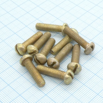 Винт М5.0х18 (10шт.) п/к (шлиц) - Винт М5.0х18 (10шт.) п/к (шлиц)