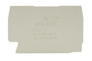 Крышка бок. APFN 2,5 BLAU - Крышка боковая, для клемм WKFN 2,5..., цвет: синий