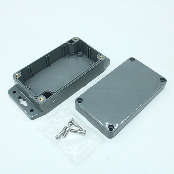 G304MF -IP67 - Герметичный корпус из прочного ABS пластика с фланцем, IP67, темно-серый