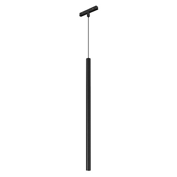 Светильник MAG-ORIENT-SPOT-HANG-L500-R20-3W Day4000 (BK, 20 deg, 48V) 044505 - Светильник для магнитных треков MAG-Orient. Мощность 3 Вт, св. поток 150 лм, 50 лм/Вт, 4000 K, CRI>80, угол 20°,  Черный цилиндрический корпус из металл, степень защиты IP20. Р