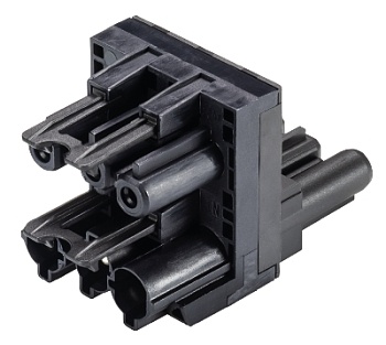 Разветвитель GST18I3V 2P1H V SW - Распределительное устройство, 1 вход / 2 выхода, тип: h, 3 полюса, серия gesis GST18i3, номинальное напряжение: 250V, номинальный ток: 20А, цвет: черный