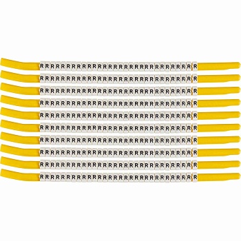 brd133327 - SCN-18-R клипсы белые, 300шт/упак, для провода 4,6-5,9мм диаметра, легенда R