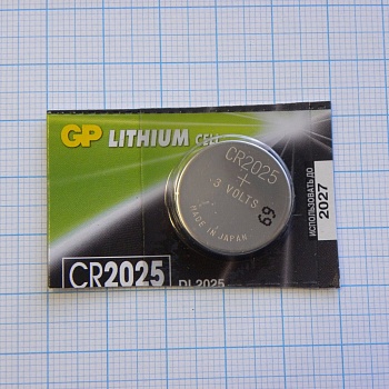 CR2025   GP - Элемент питания литиевый,3В