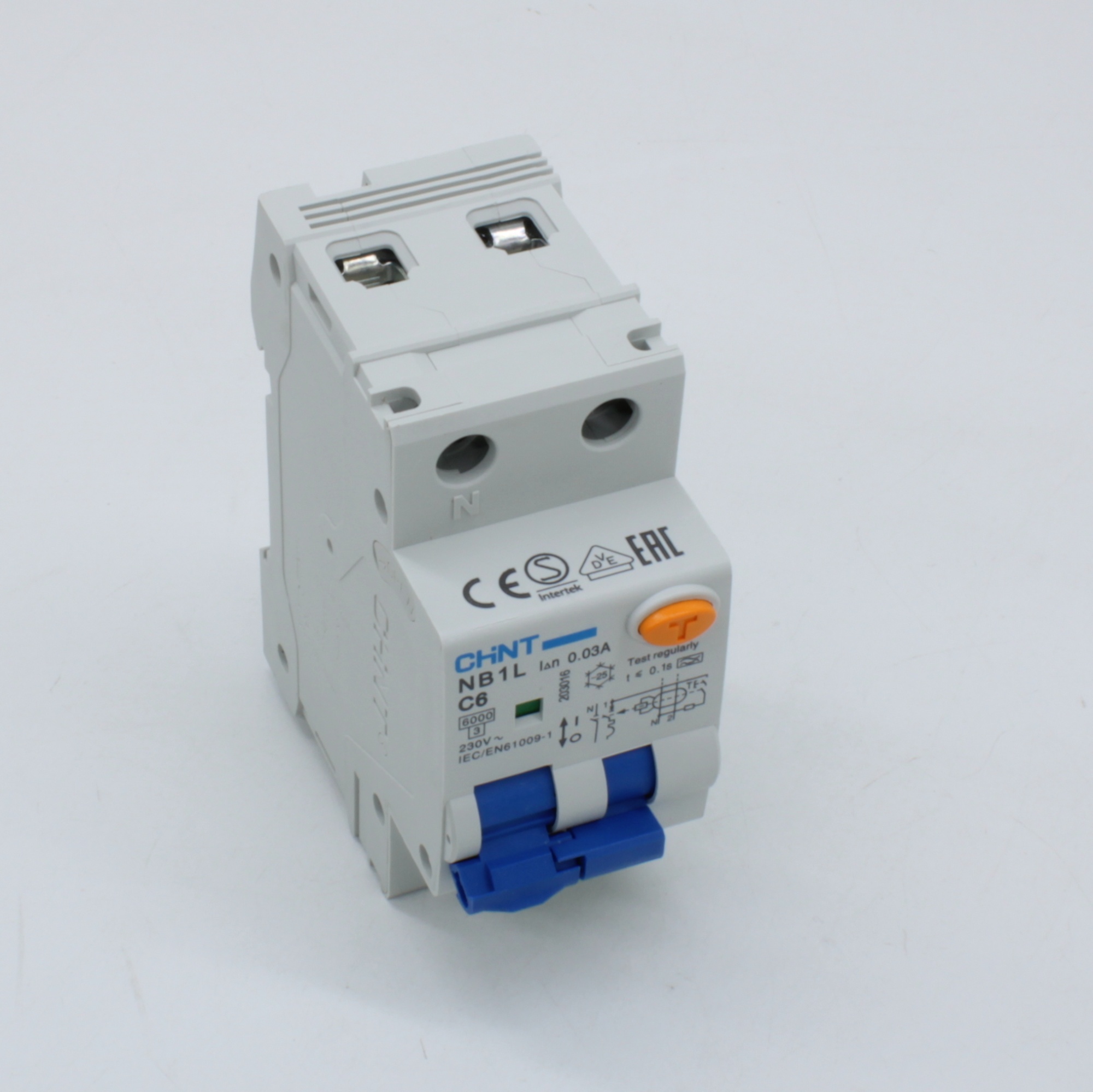 CHINT Диф. авт. выкл. NB1L 1P+N C6 30mA тип A 6kA (36mm) (R)