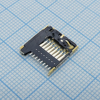 5033981892 - Гнездо памяти, 503398 Series, Micro SD, 8 контакт(-ов), Фосфористая Бронза