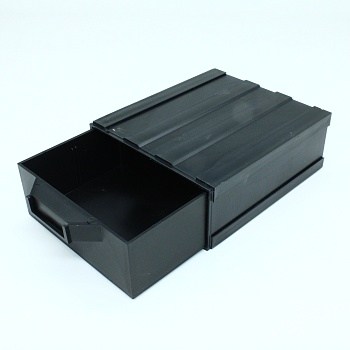 Бокс для р/дет К- 2 непрозрачные - Пластиковый контейнер для хранения крепежа, радиоэлектронных комплектующих, любых небольших деталей