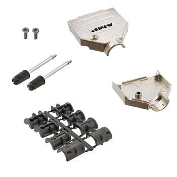 1-1478762-5 - Кожух для разъема D-Sub 15pin с удлиненными винтами, мет. никель цинк