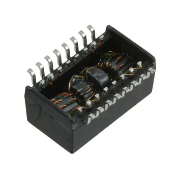 HX1260NLT - Телекоммуникационный трансформатор, 1:1 0.65Ohm Prim. DCR 0.65Ohm Sec. DCR 16Term. Gull Wing SMD