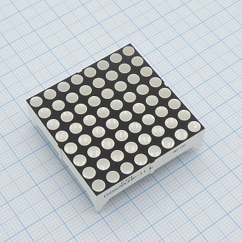 FYM-15882BUHR-11 - Матричный индикатор 38мм/8x8/красный/640нм/30-60мкд/ОА