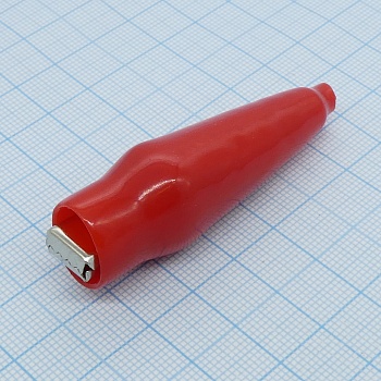 крокодил   1233 RED - зажим типа крокодил