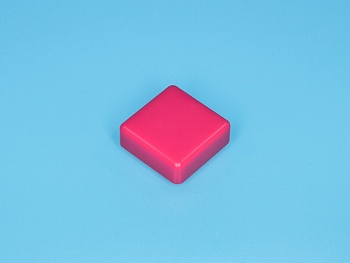 SWT-9S-R - Колпачок квадратный для тактовой кнопки, красный