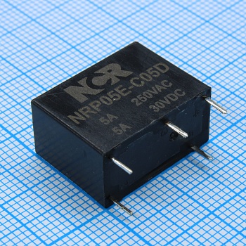 NRP05E-C05D - Реле автомобильное 5А один контакт на замыкание катушка 5В