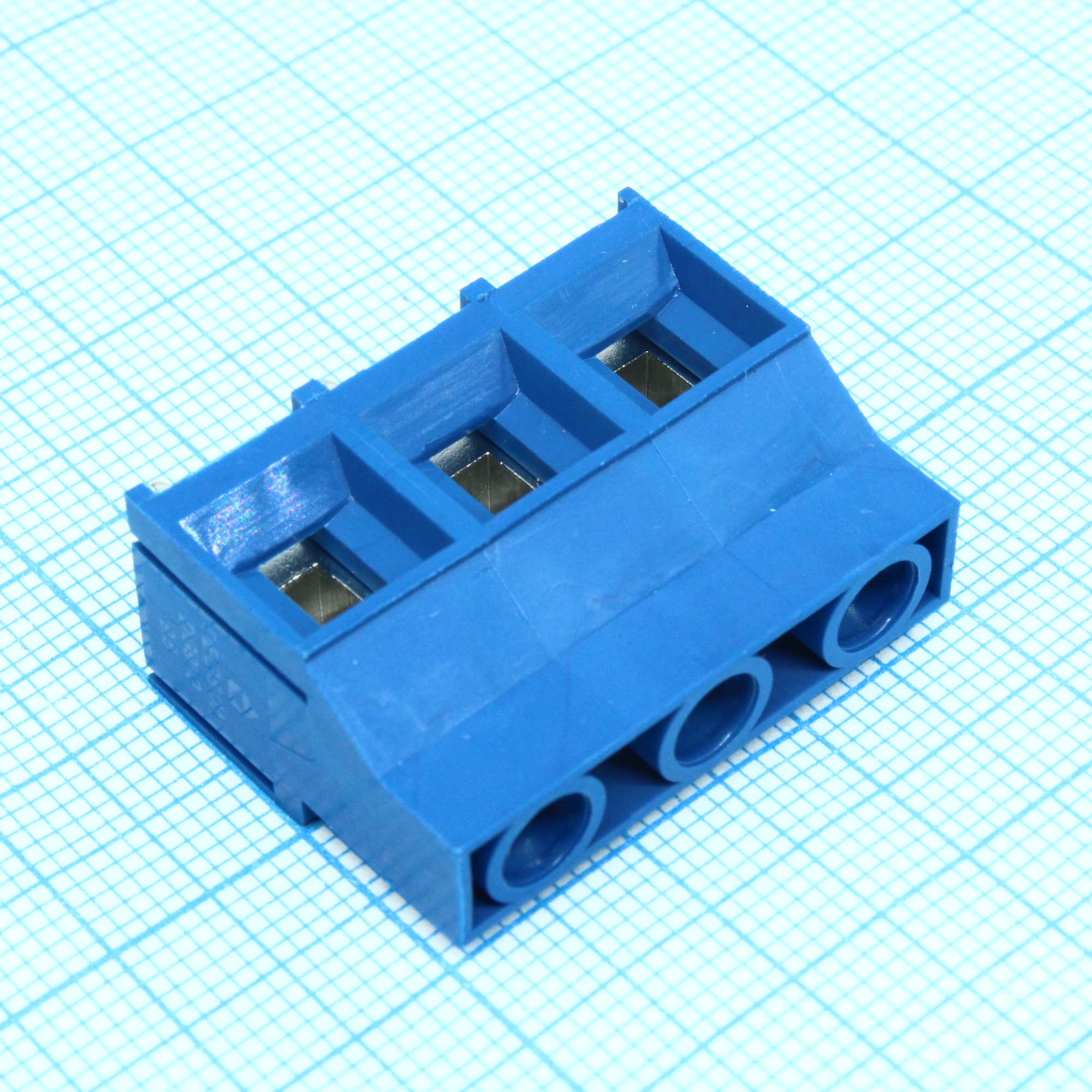 DG950-9.5-03P-12-00A(H) - Винтовой клеммный блок c рельефной обоймой, 2 контакта. Серия DG950-9.5