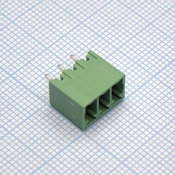 15EDGVC-3.5-03P-14-00A(H) - Разъемный клеммный блок на плату, 3 контакта. Серия 15EDGVC-3.5