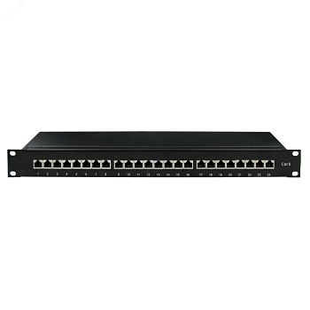 Патч-панель 19",1U, CAT6, 24 порта RJ45, экранированная RN6PPF241