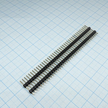 DS1029-01-1X40P8BVA1B - Штыревой соединитель, 1х40 шаг 2,54мм.,однорядный (A=6.00мм, H=3.00мм, B=12.00мм)