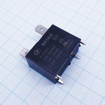 HF102F/T-12VDC - Реле силовое, 25 А, 12 В, один контакт на замыкание