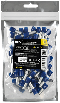 Наконечник НШВИ 16-14 темно-синий (100шт/упак) IEK UGN11-016-014-100