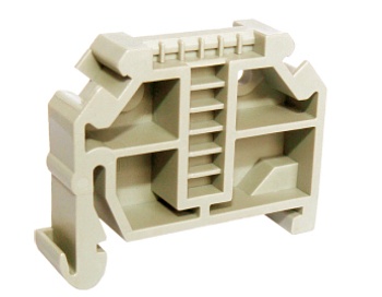 Концевой стопор 2G4(BG) - Концевой стопор на рейку DIN35, тип зажима: защелка, ширина: 9,5 мм, цвет: серый, пластик