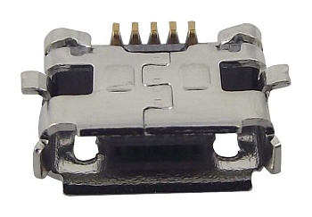 10104111-0001LF - USB-коннекторы на плату 5P Quick Connect MicroUSB TypeAB Rcpt