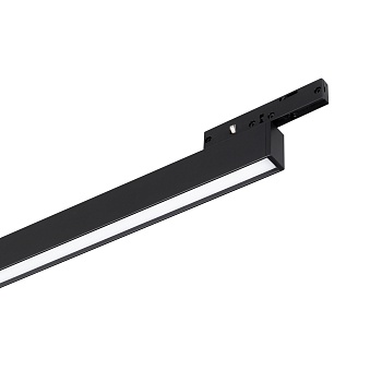 Светильник MAG-MICROCOSM-FLAT-L600-16W Warm3000 (BK, 100 deg, 24V) 043273 - Светильник для магнитных треков MAG-MICROCOSM шириной 11 мм. Мощность 16 Вт, св. поток 720 лм,  45 лм/Вт, теплый 3000K, CRI>90, угол 100°, напряжение питания 24 В. Черный прямоуго