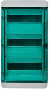 Корпус пластиковый КМПн-36 IP65 зел. прозр. дверь TEKFOR TF5-KP72-N-36-65-K03-K06