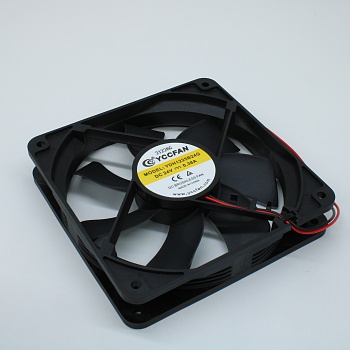 YDH1225B24G - Вентилятор 24В 120х120x25 B, 6.48W, 3000 об/мин, 176.5м3/час, 45.9дБ, подшипник качения, тип вывода - провод