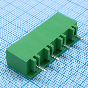2EDGVC-7.62-04P-14-100A(H) - Разъемный клеммный блок на плату, 4 контакта. Серия 2EDGVC-7.62