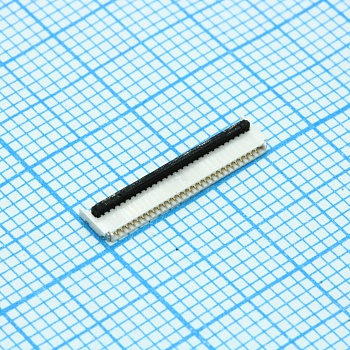 5034802800 - Коннектор  FPC 28 контактов шаг 0.5мм угловой для поверхностного монтажа лента на катушке