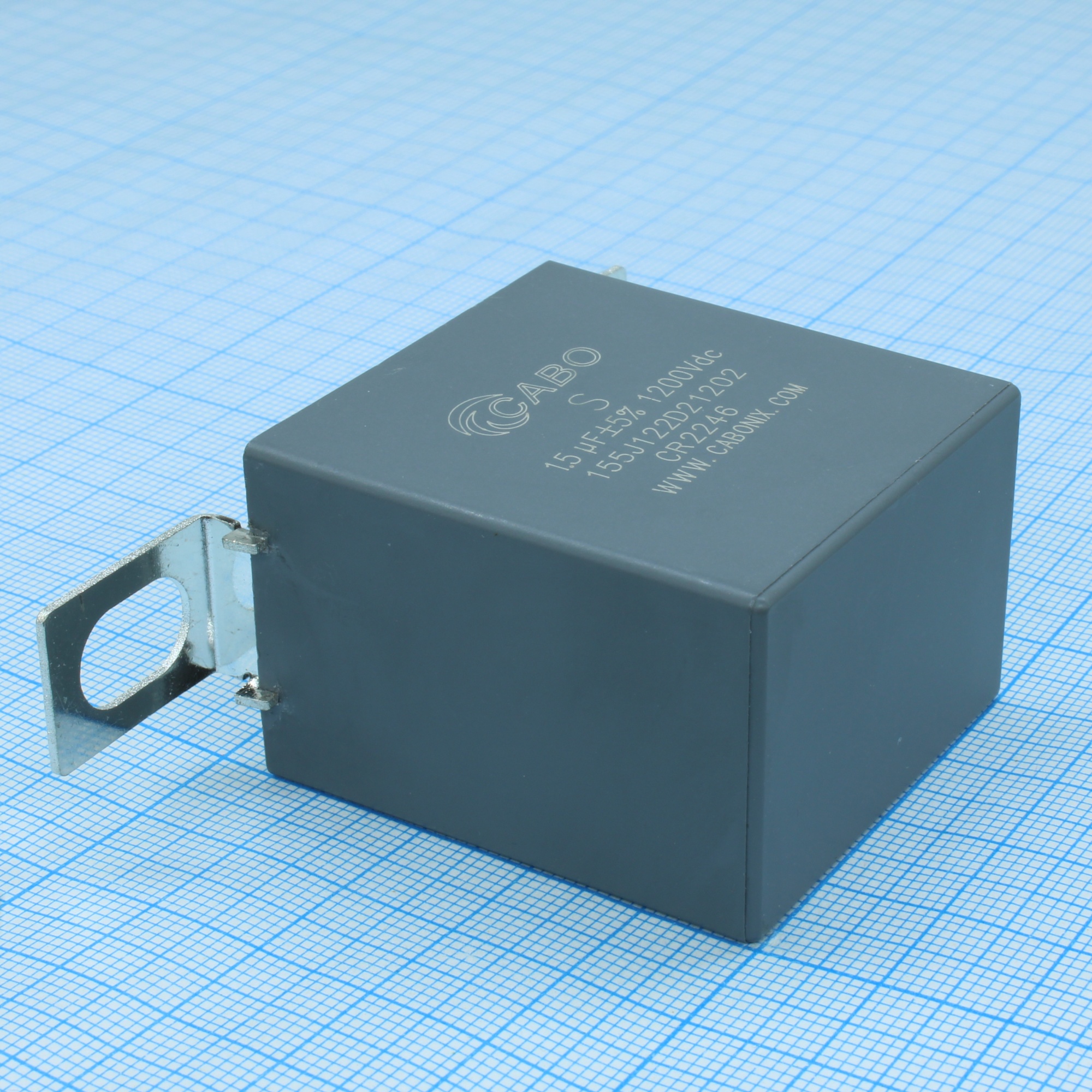 155J122D21202 - Конденсатор металлоплёночный полипропиленовый снабберный 1.5 мкФ ±5% 1200 В dc 25 А (42 X 30 X 45 мм) шаг выводов 58 мм 85°С