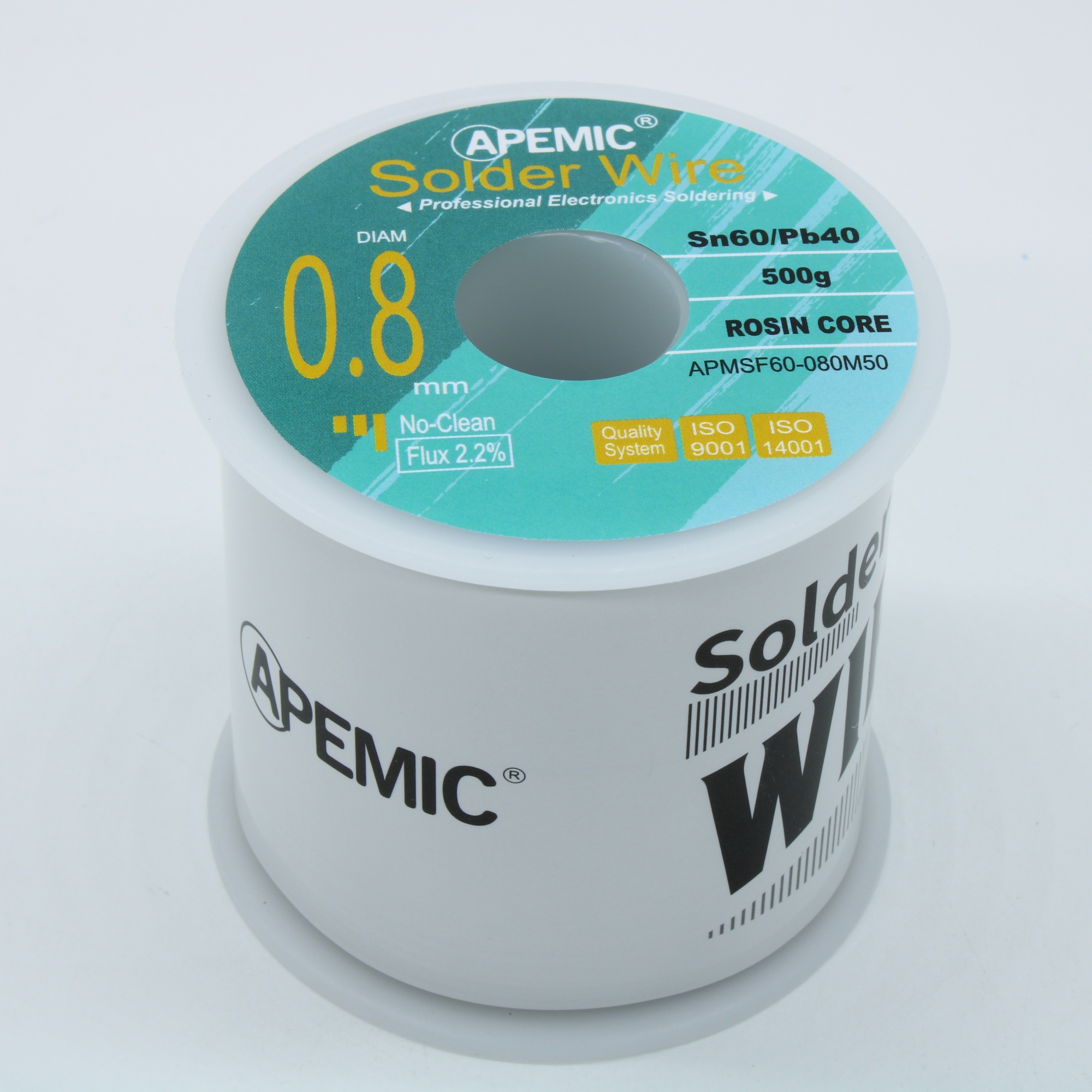 Припой Sn60Pb40 ROL0 0.8мм 500гр - Припой трубчатый оловянно-свинцовый ПОС61 0.8мм 500гр., с флюсом 2.2%