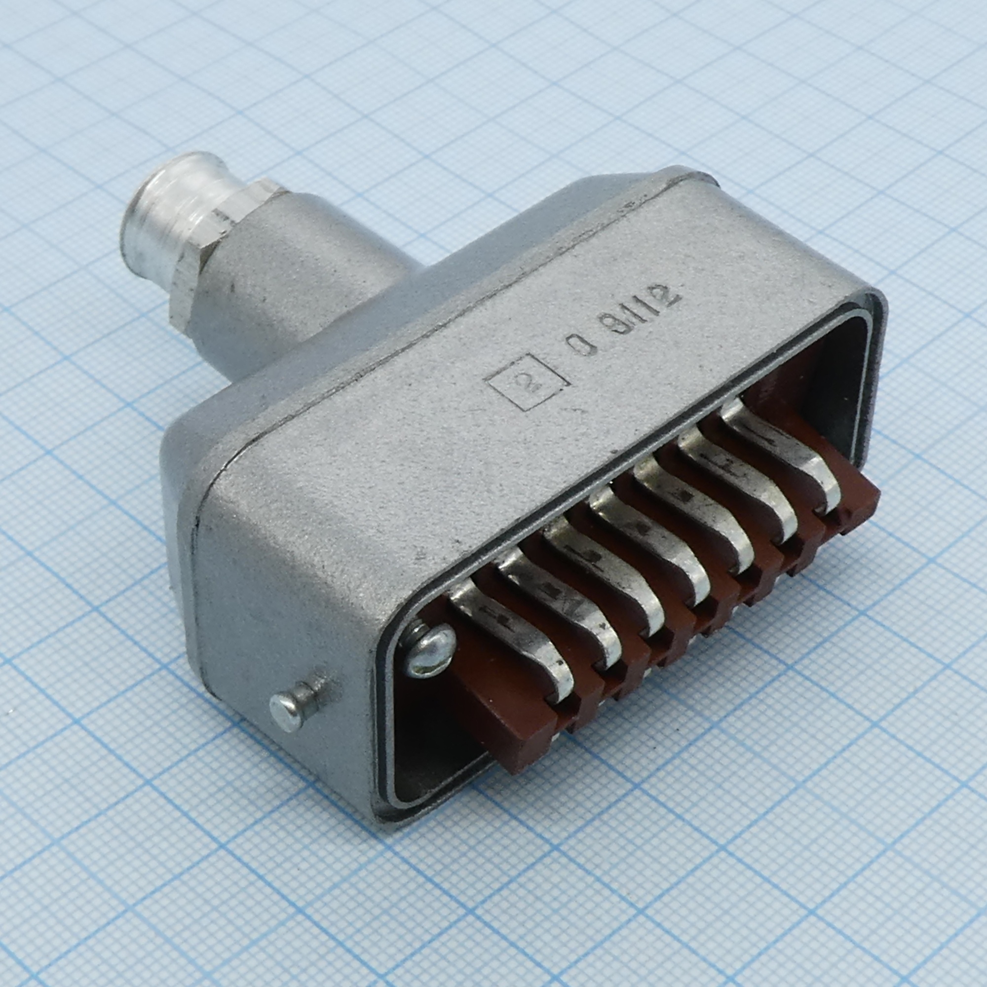 РШАВКП-14-1-О - 14-ти контактная вилка в кабельном прямом корпусе