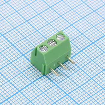 GT350R-3.5-03P-14-00 - Винтовой клеммный блок с защитой провода, 3 контакта. Серия GT350R-3.5