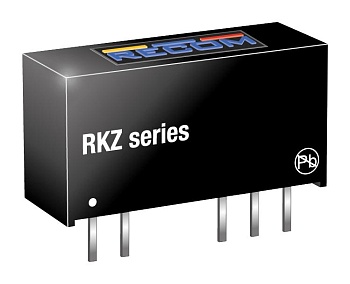 RKZ-0505S - Преобразователь DC/DC на печатную плату вход 5В выход 5В 0.4A 1Вт медицинского применения 4-Pin SIP туба